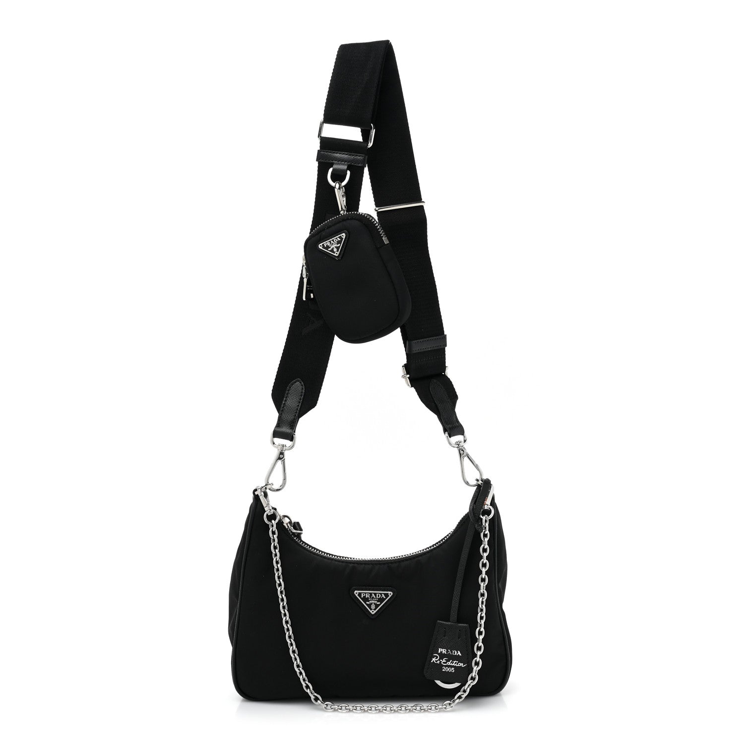 Prada Nylon Re-Edition 2005 Shoulder Bag Black 1 of 11