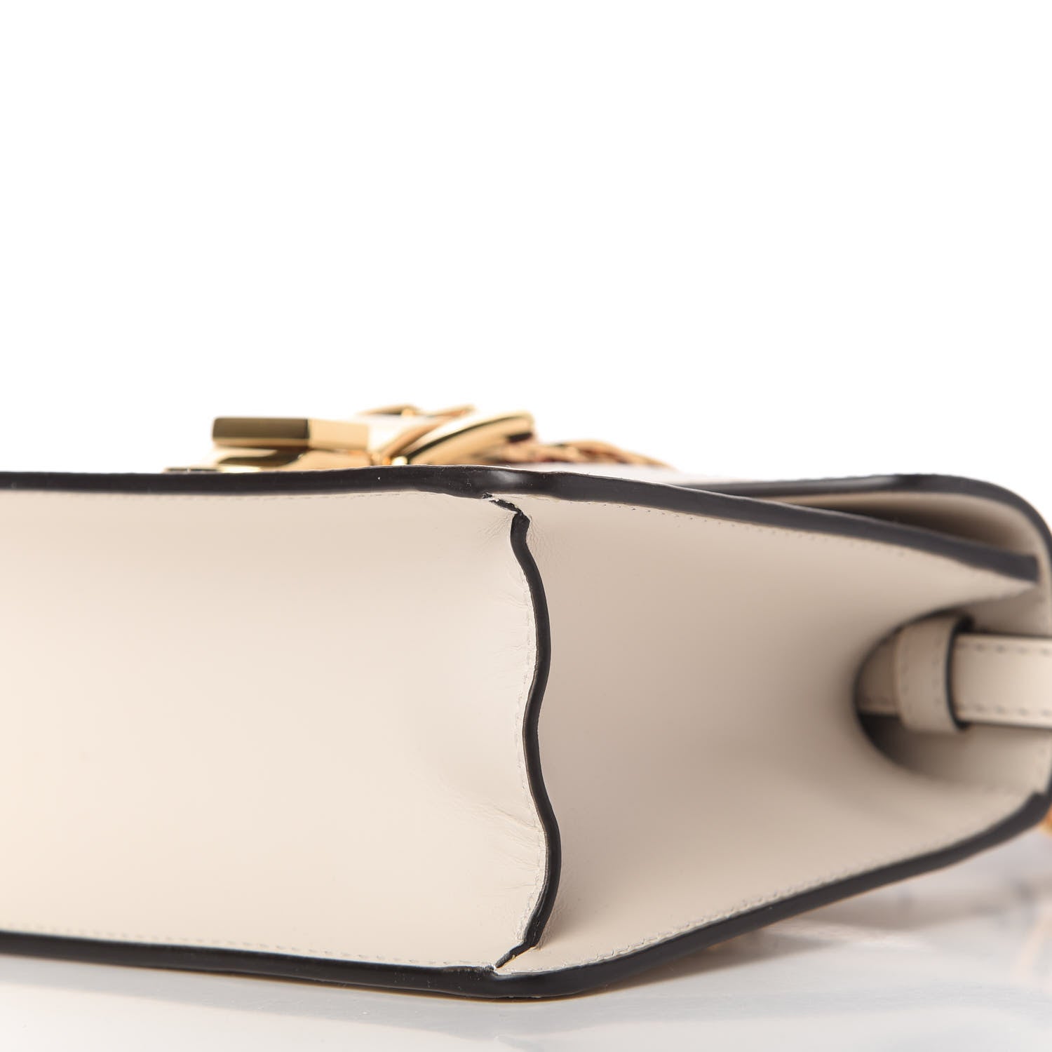 Gucci Calfskin Mini Sylvie Top Handle Bag White 8 of 11