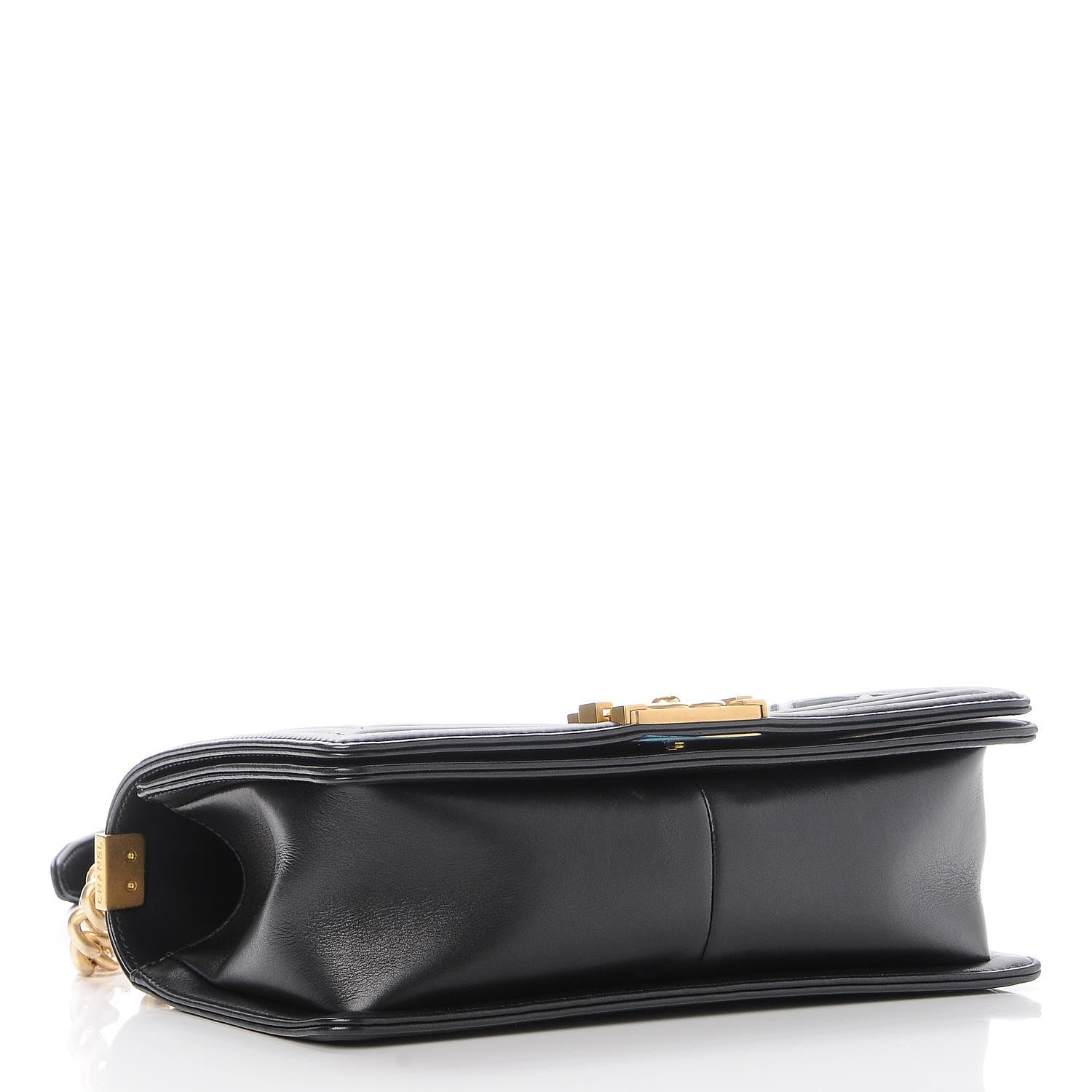 Chanel Caviar Suede Calfskin Chevron Medium Boy Flap Black 4 of 13