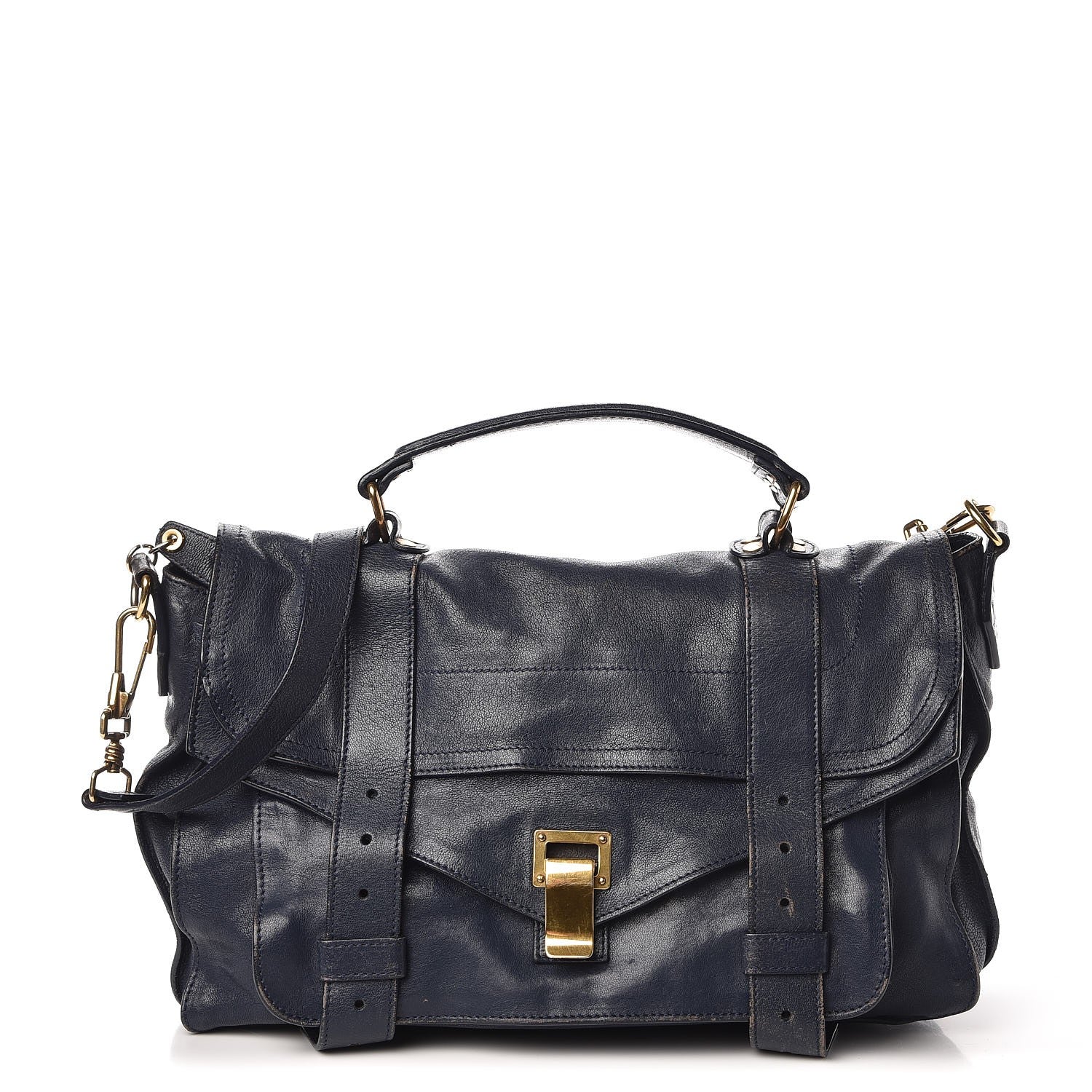 Proenza Schouler Lambskin Medium PS1 Satchel Midnight 1 of 22