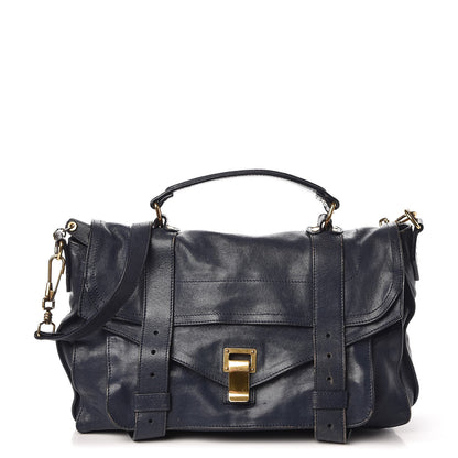 Proenza Schouler Lambskin Medium PS1 Satchel Midnight 1 of 22