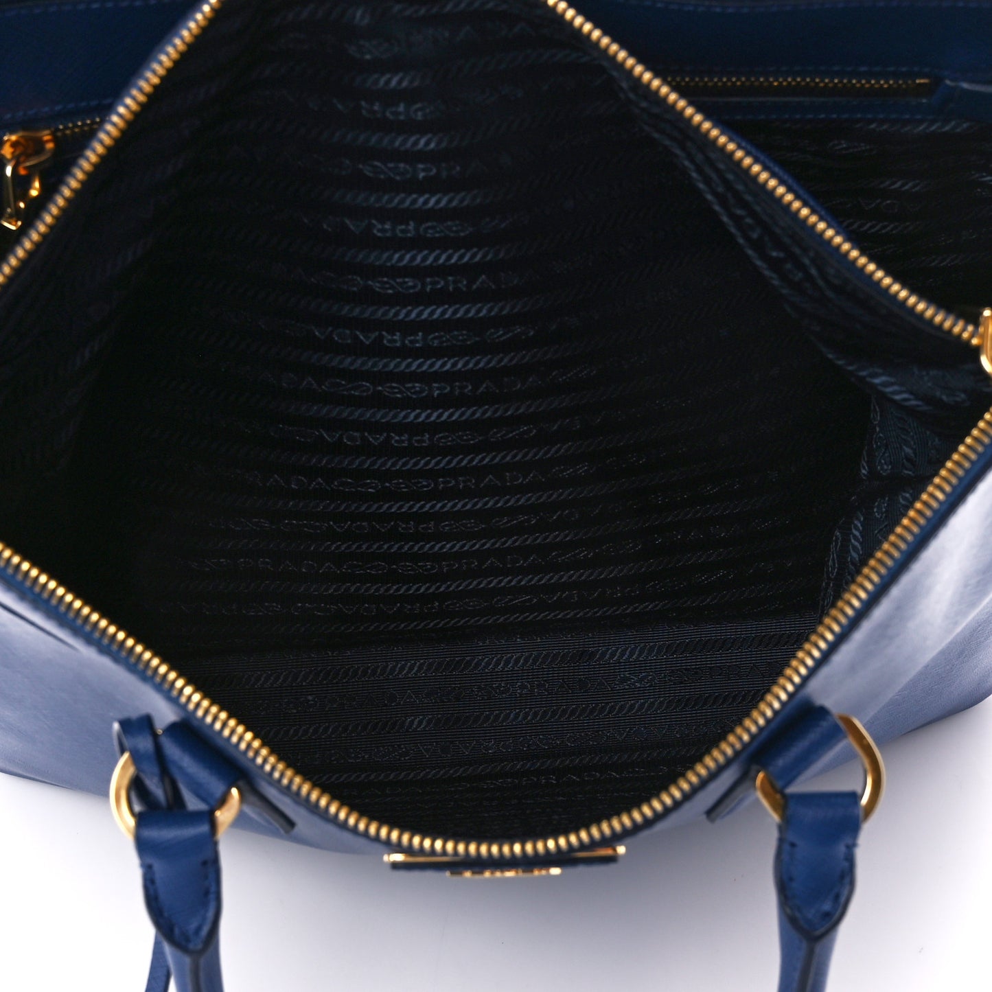 Saffiano Large Galleria Double Zip Tote Bluette