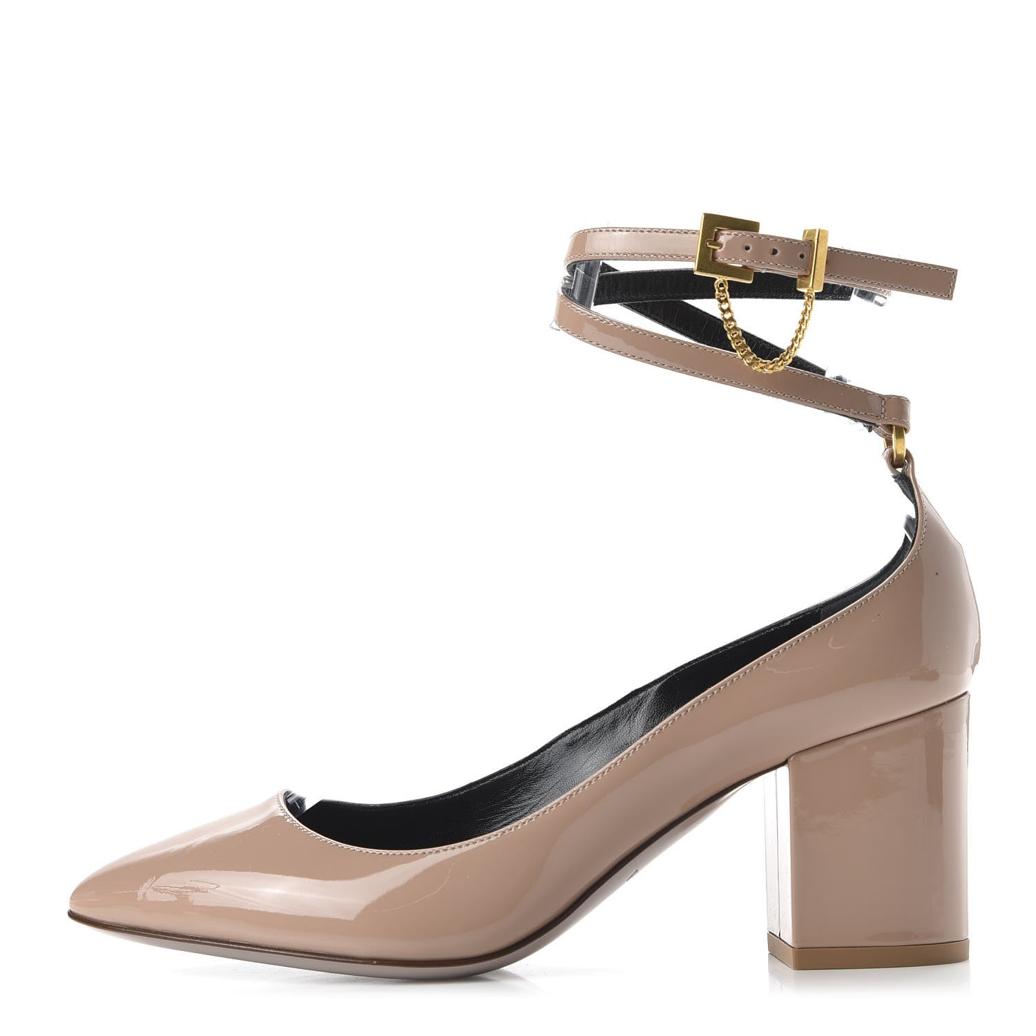 Valentino Garavani Patent Double Ankle Strap Pumps 36.5 Rose Cannelle 1 of 9
