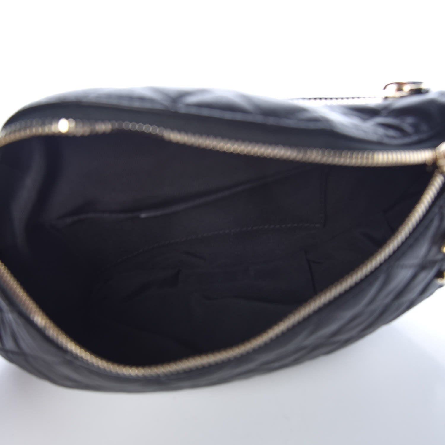 Chanel Calfskin Quilted Banane Waist Bag Fanny Pack Black 7 of 9