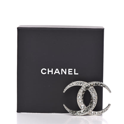 Chanel Baguette Crystal Dubai CC Brooch Silver 5 of 5
