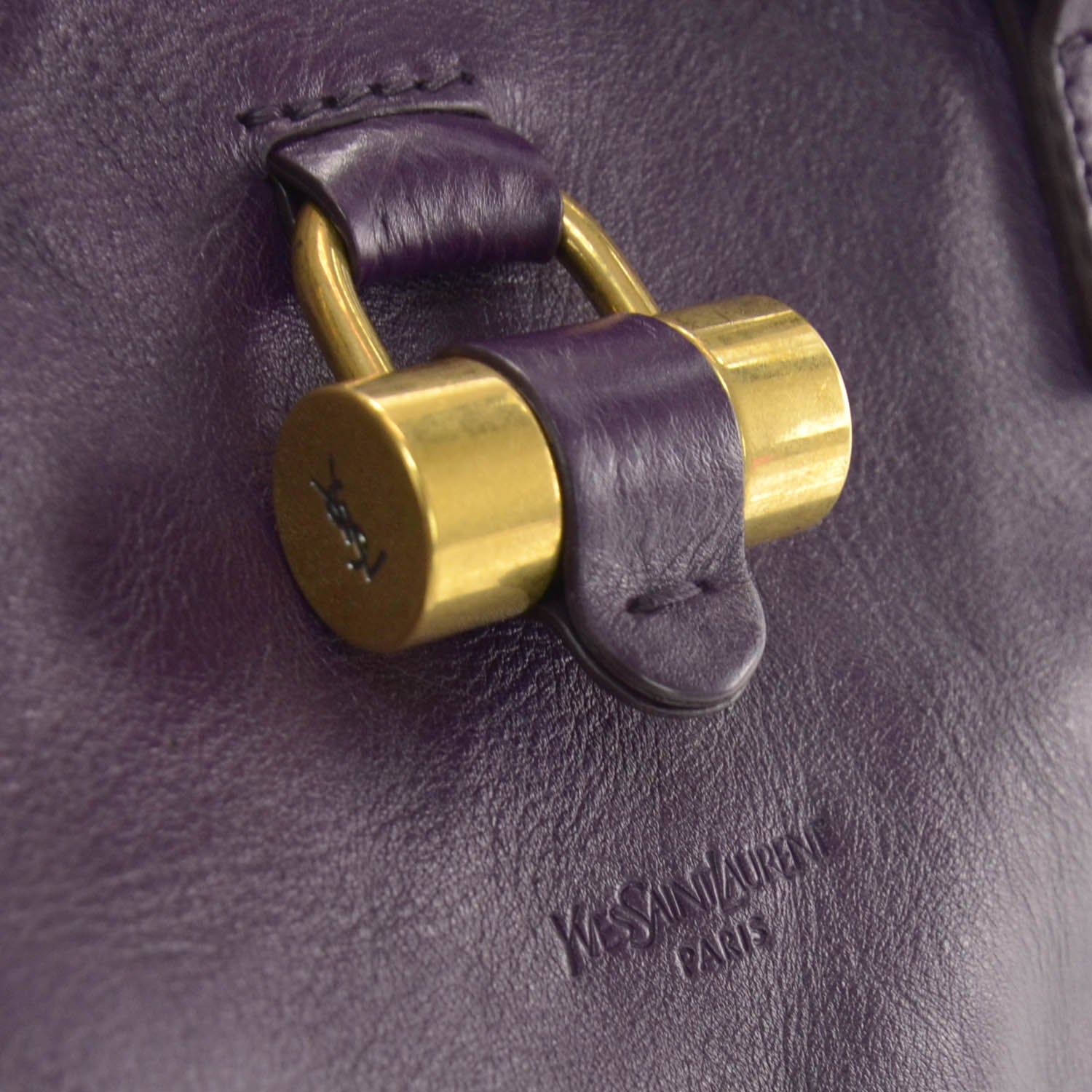 Saint Laurent Leather Large Muse Purple 5 of 8