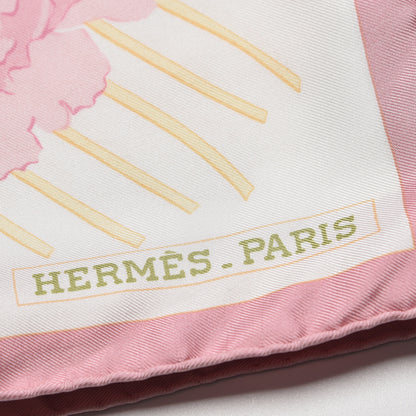 Hermes Silk Les Pivoines Scarf 90 3 of 6