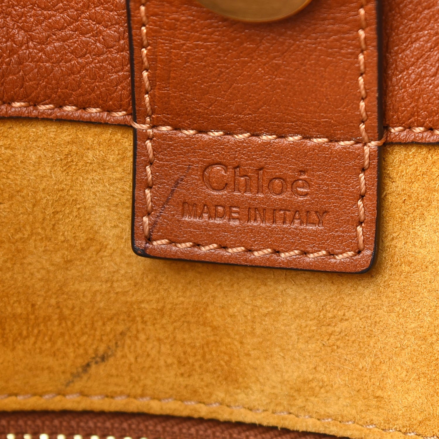 Chloe Smooth Calfskin Medium Milo Shopping Tote Caramel 6 of 11