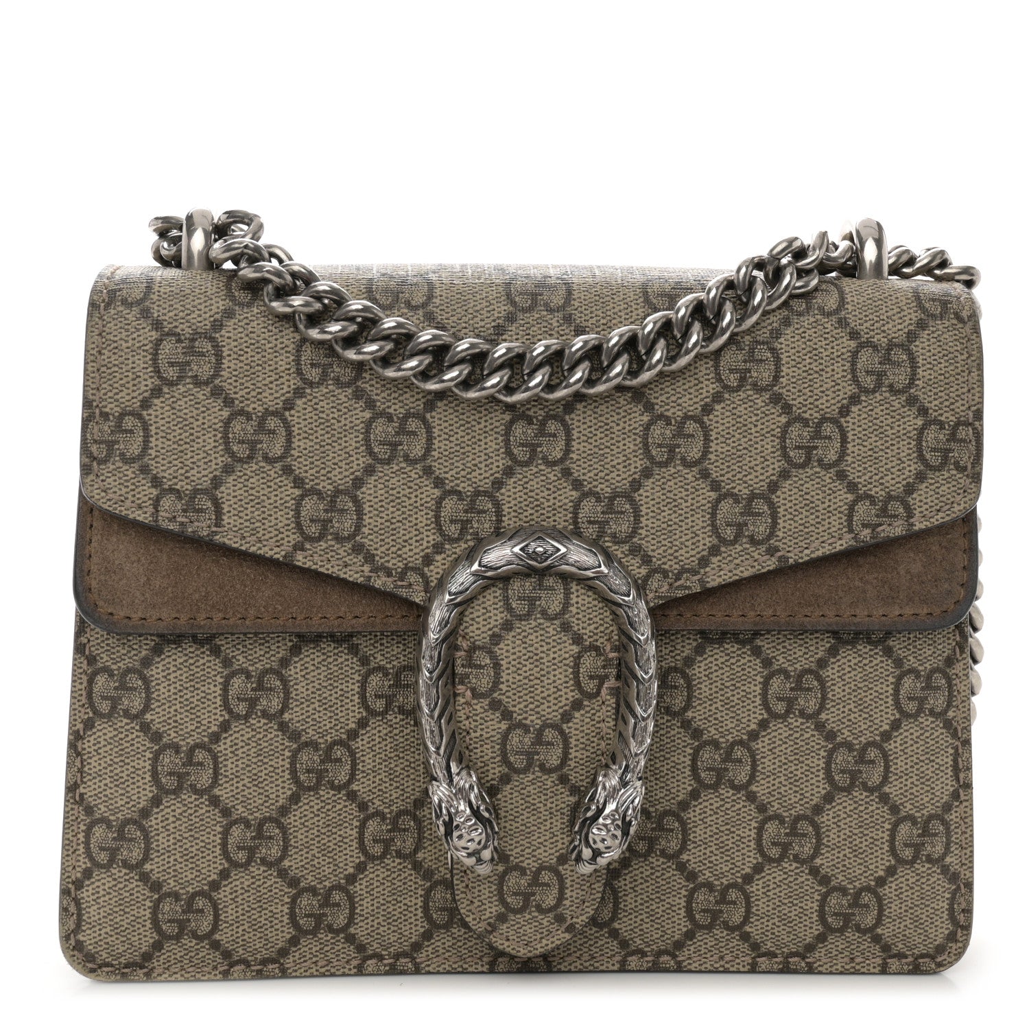 Gucci GG Supreme Monogram Mini Dionysus Shoulder Bag Taupe 1 of 17