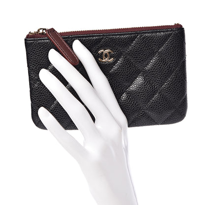 Chanel Caviar Quilted Small Cosmetic Case Black 2 of 8