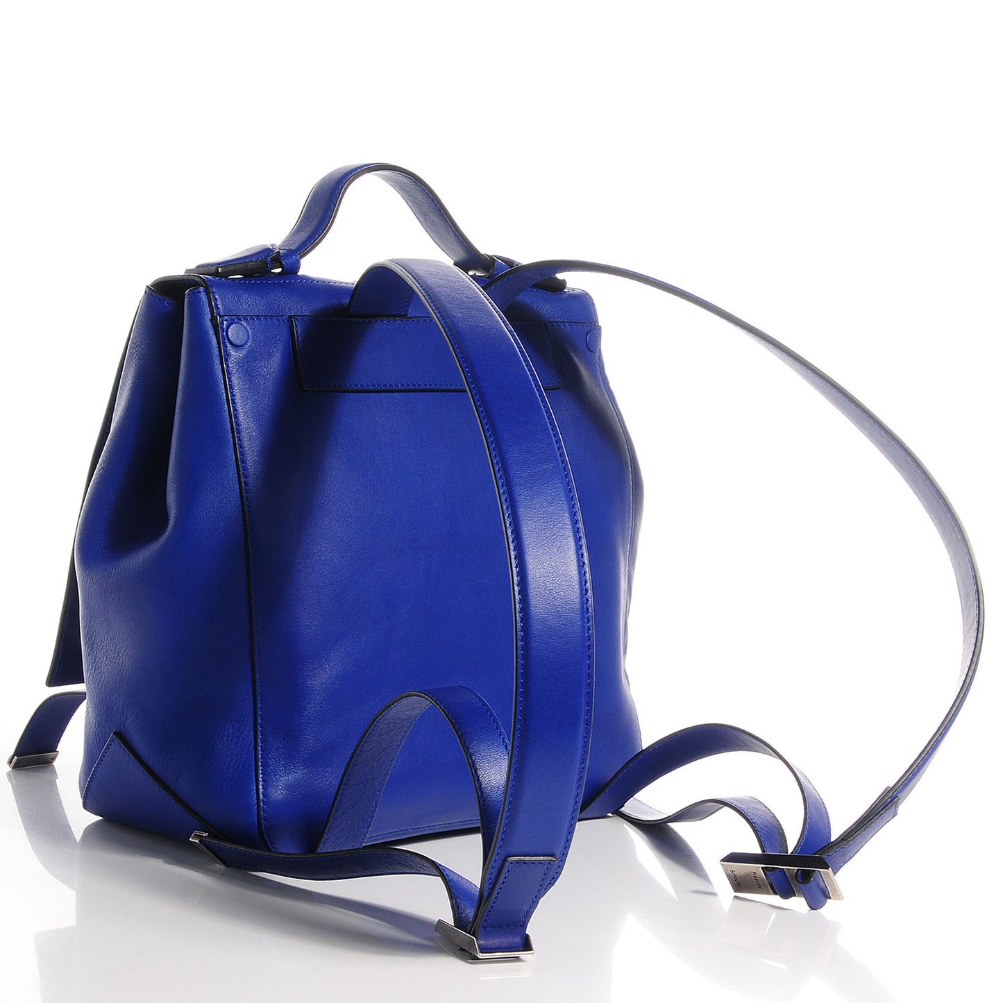 Leather Small PS Backpack Cobalt