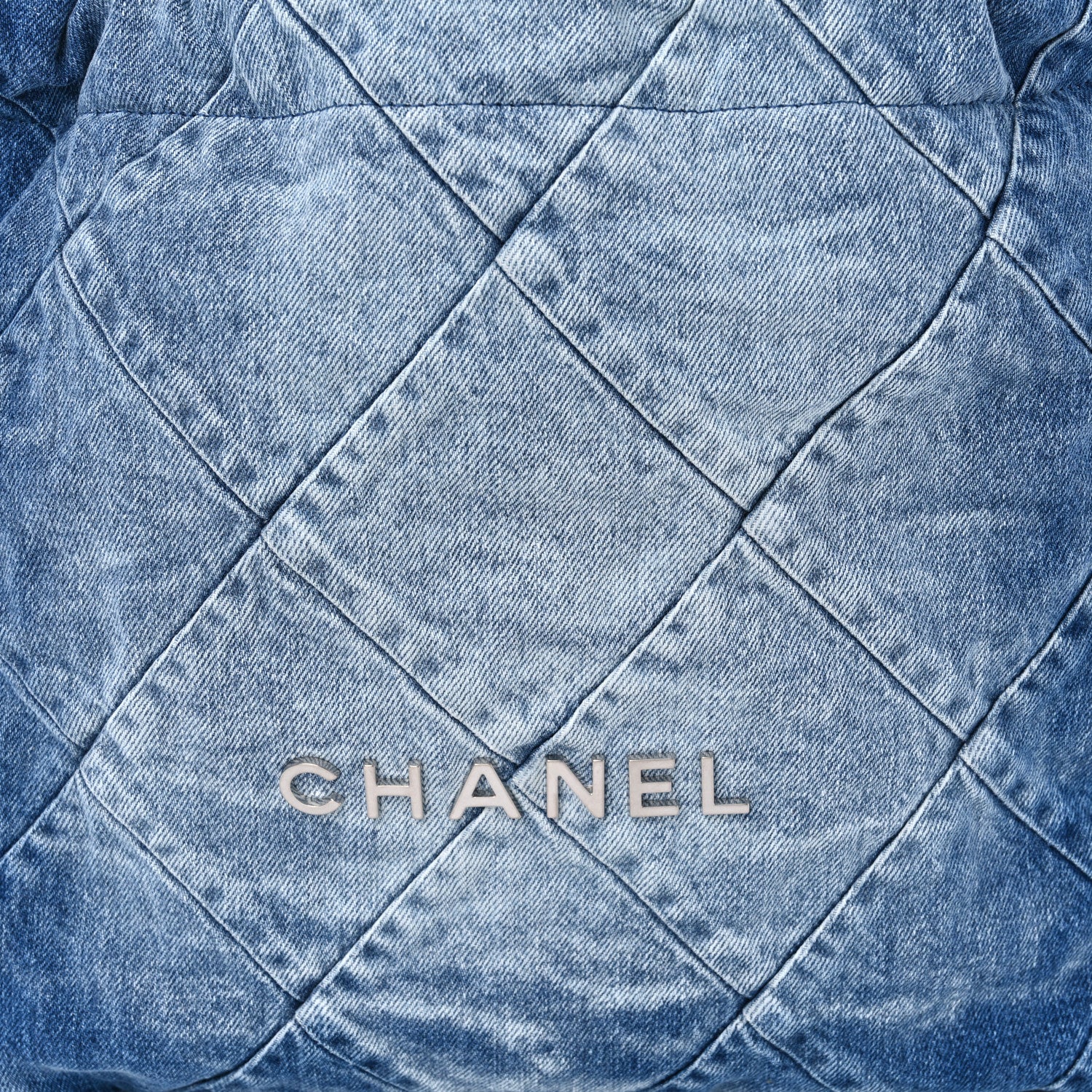 Chanel Denim Quilted Small Chanel 22 Blue 9 of 12