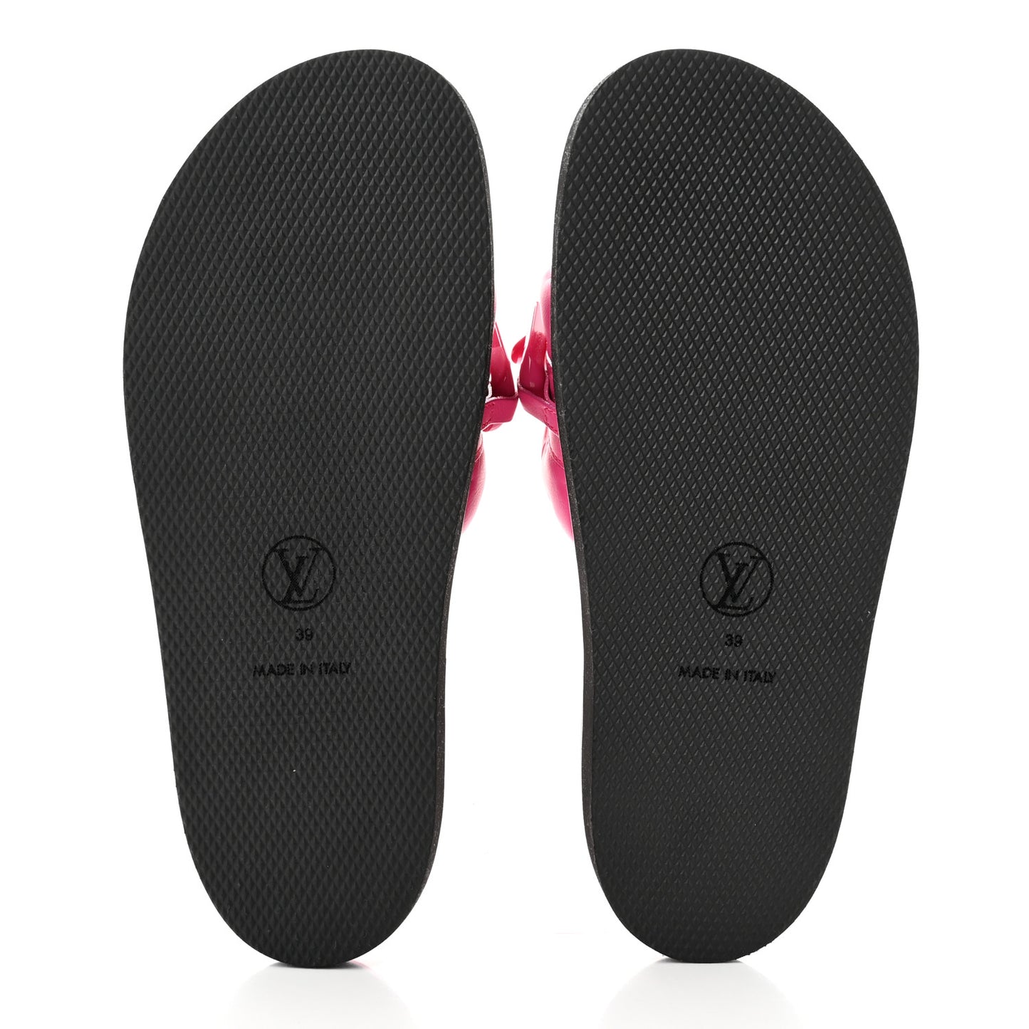 Calfskin Embossed Monogram Sunset Flat Comfort Mule 39 Rose Pop