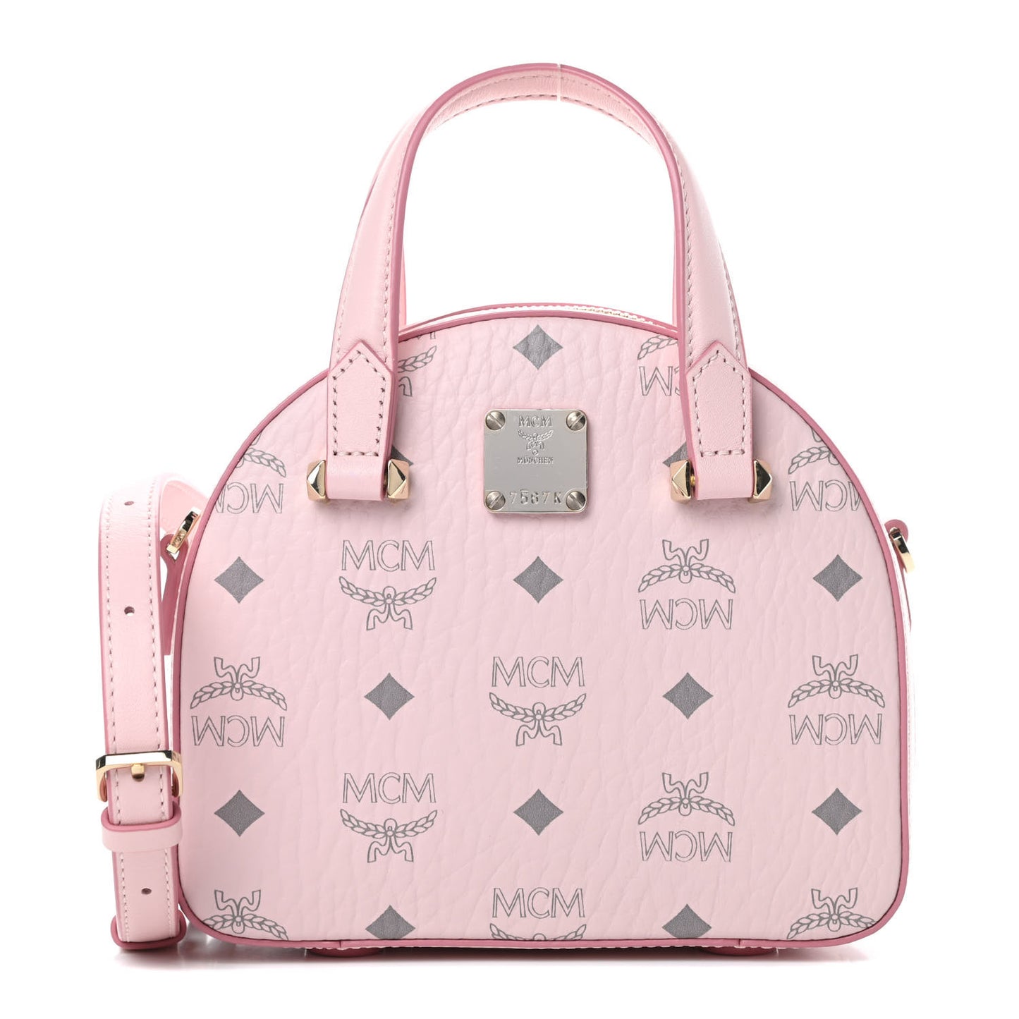 Visetos Round Tote Powder Pink