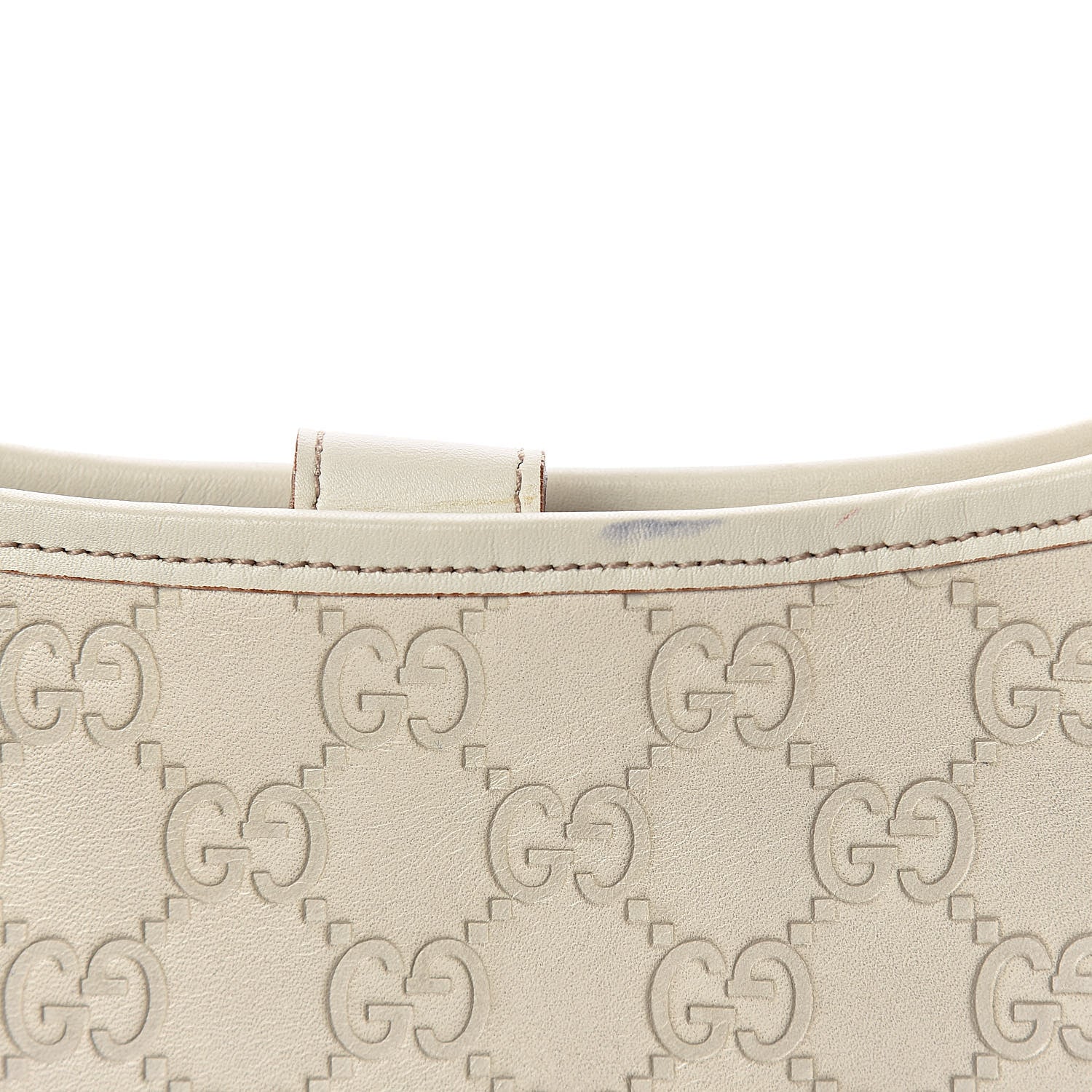 Gucci Guccissima Punch Hobo Off White 8 of 20