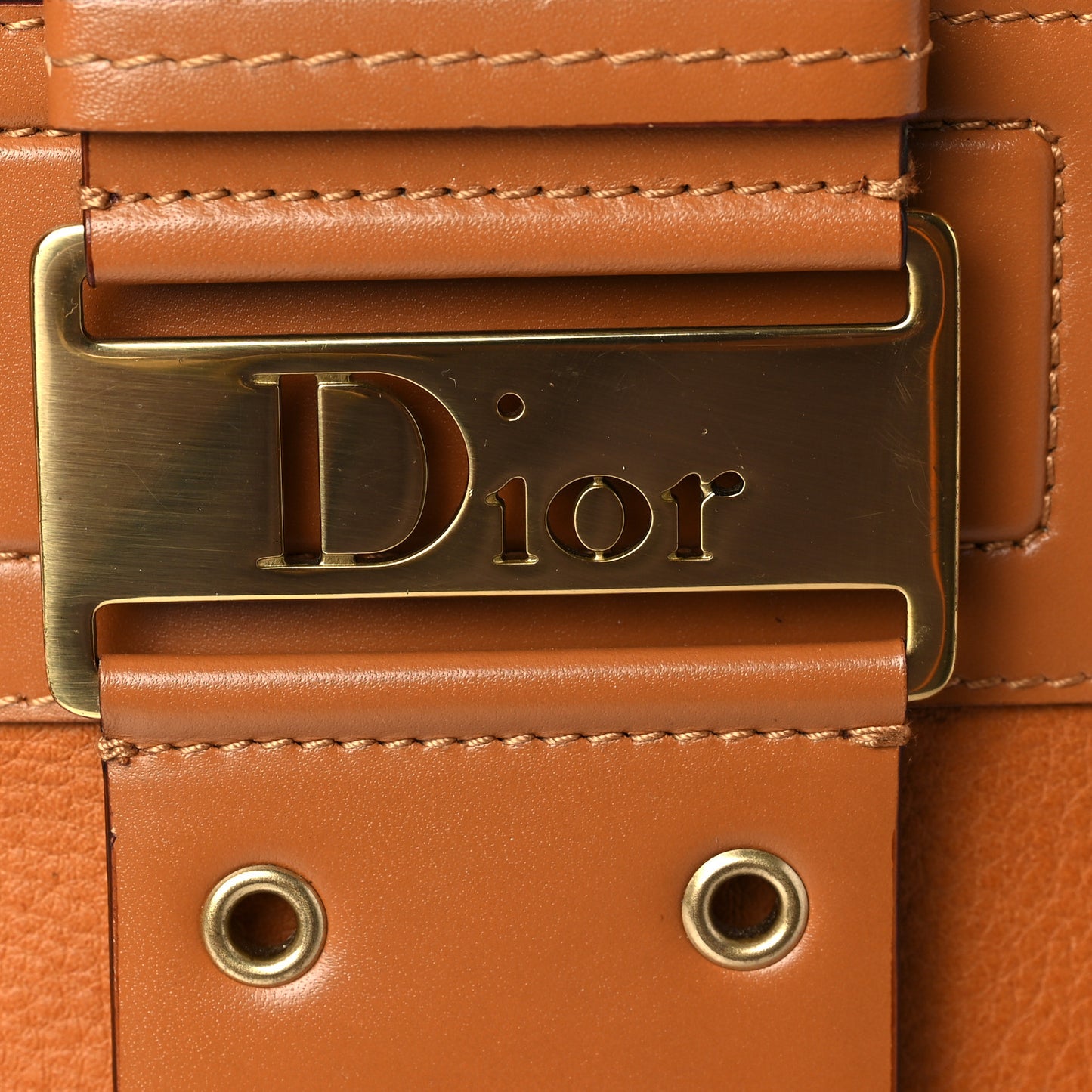 Grained Calfskin Street Chic Top Handle Bag Brown