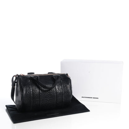Alexander Wang Pebbled Lambskin Rocco Black w Rose Gold Hardware 7 of 12