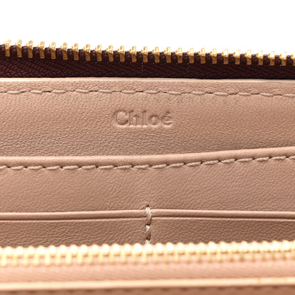 Chloe Grained Calfskin Marcie Long Zip Around Wallet Dark Velvet 6 of 8
