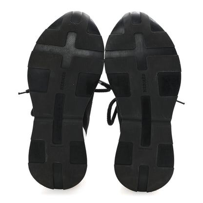 Hermes Technical Canvas Womens Miles Sneakers 35.5 Black White 6 of 12