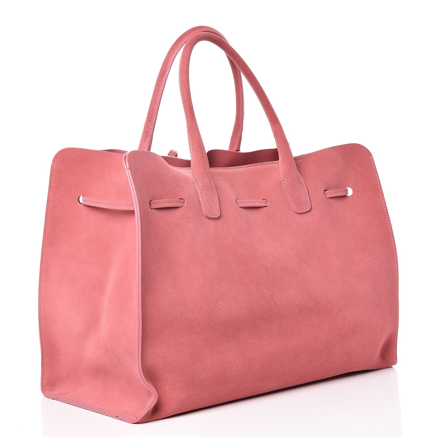 Mansur Gavriel Suede Large Sun Bag Blush 3 of 8