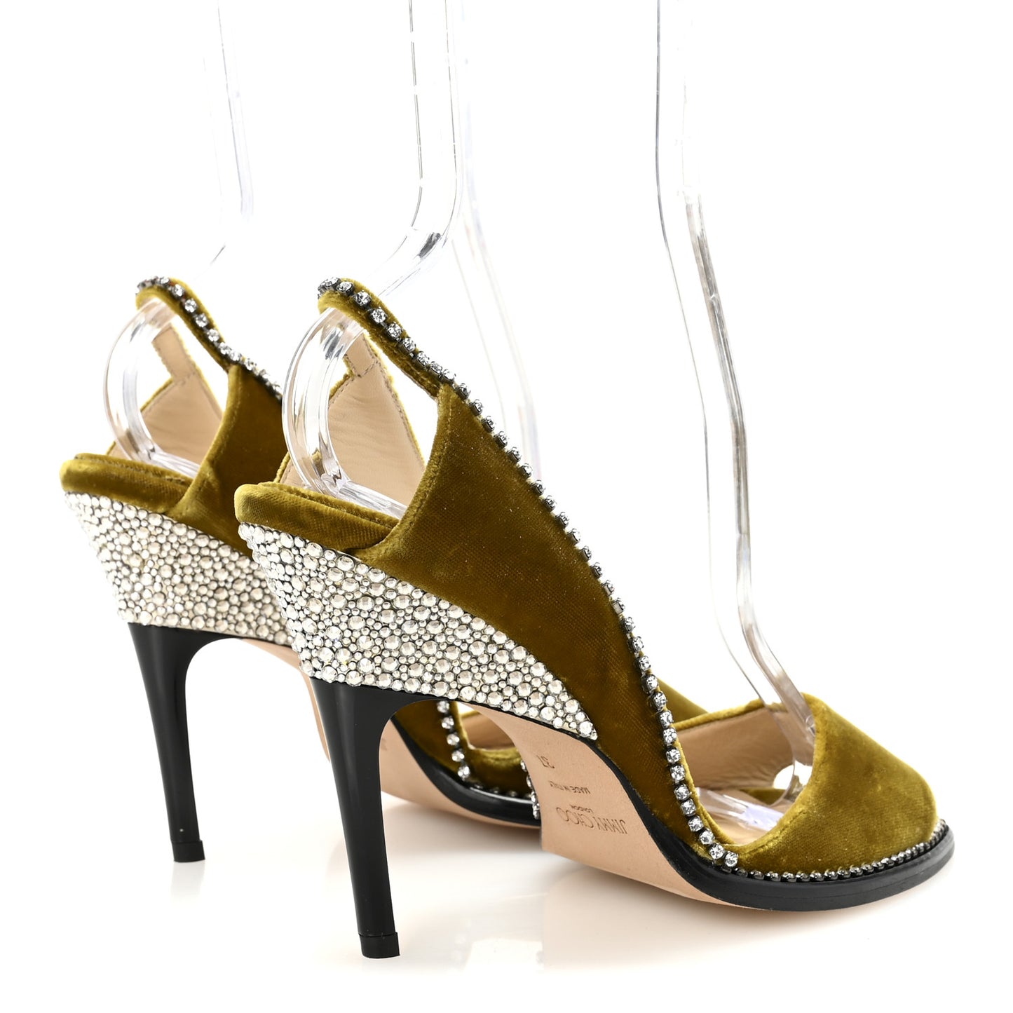 Velvet Crystal Bel 100 Pumps 37 Citrus