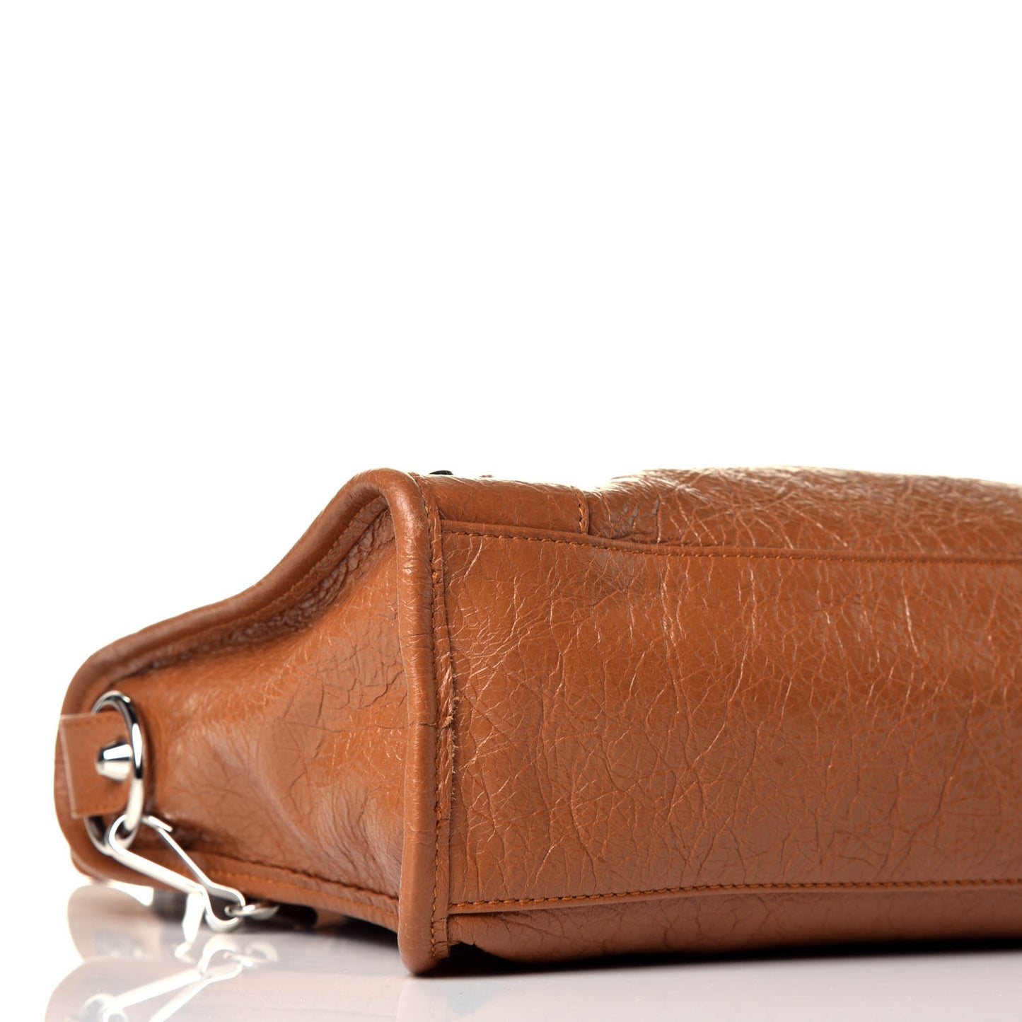 Agneau Classic Silver Hardware S City Camel