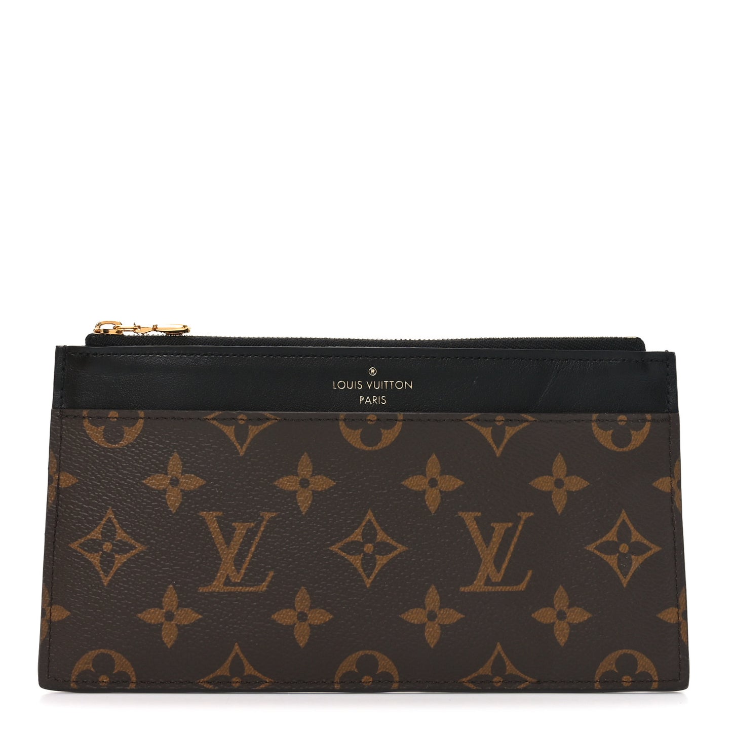 Monogram Slim Purse Black