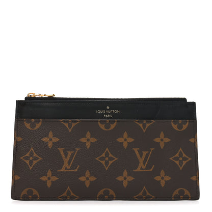 Louis Vuitton Monogram Slim Purse Black 1 of 7