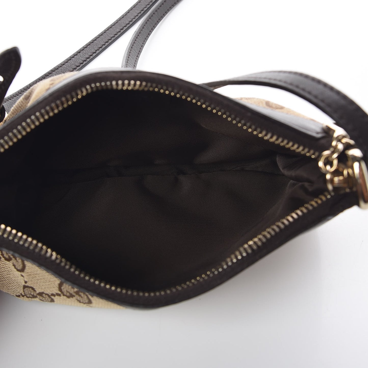 Monogram GG Heart Charm Crossbody Pochette Brown