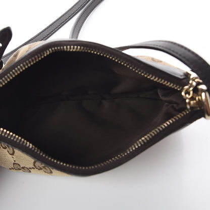 Gucci Monogram GG Heart Charm Crossbody Pochette Brown 5 of 9