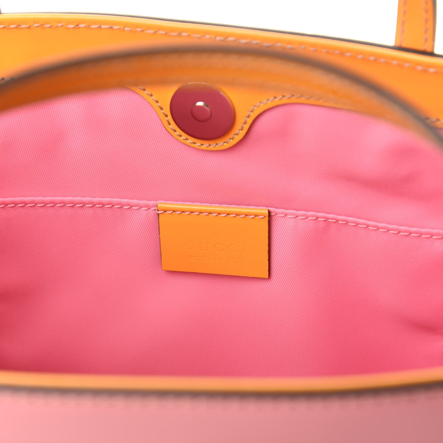 Calfskin Childrens Rainbow Tote Lotus Pink Crop Multicolor