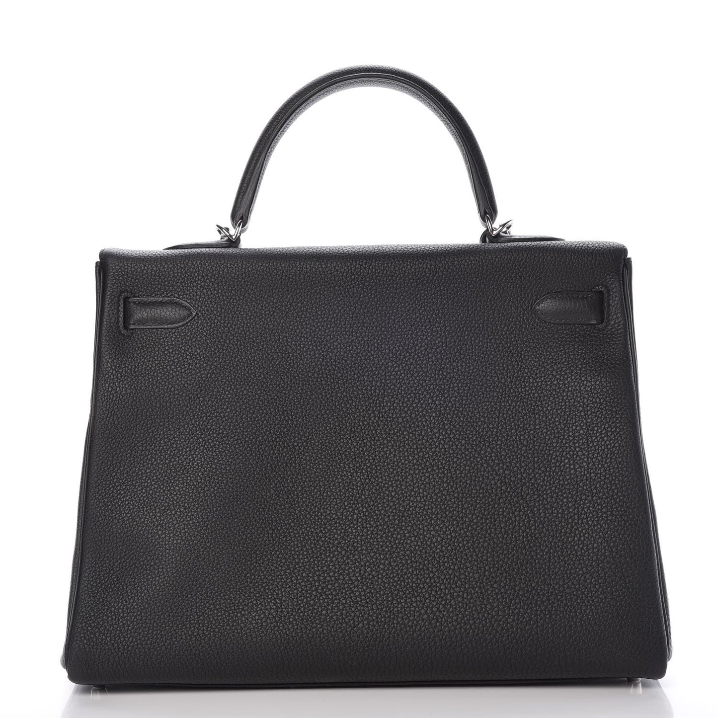 Togo Verso Kelly Retourne 35 Black Bleu Agate