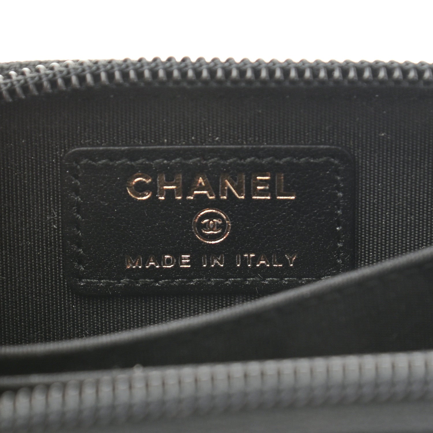 Chanel Caviar Quilted Boy Zip Around Coin Purse Wallet Black 5 of 6