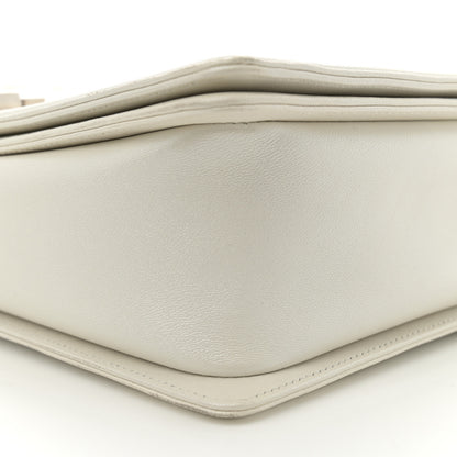 Chanel Iridescent Lambskin Quilted Large Boy Flap White 10 of 12