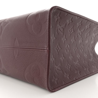 Louis Vuitton Empreinte Monogram Giant Onthego MM Wine 9 of 13