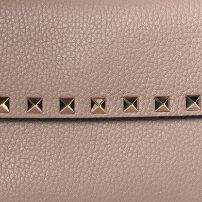 Valentino Garavani Grainy Calfskin Rockstud Crossbody Pouch Poudre 7 of 10