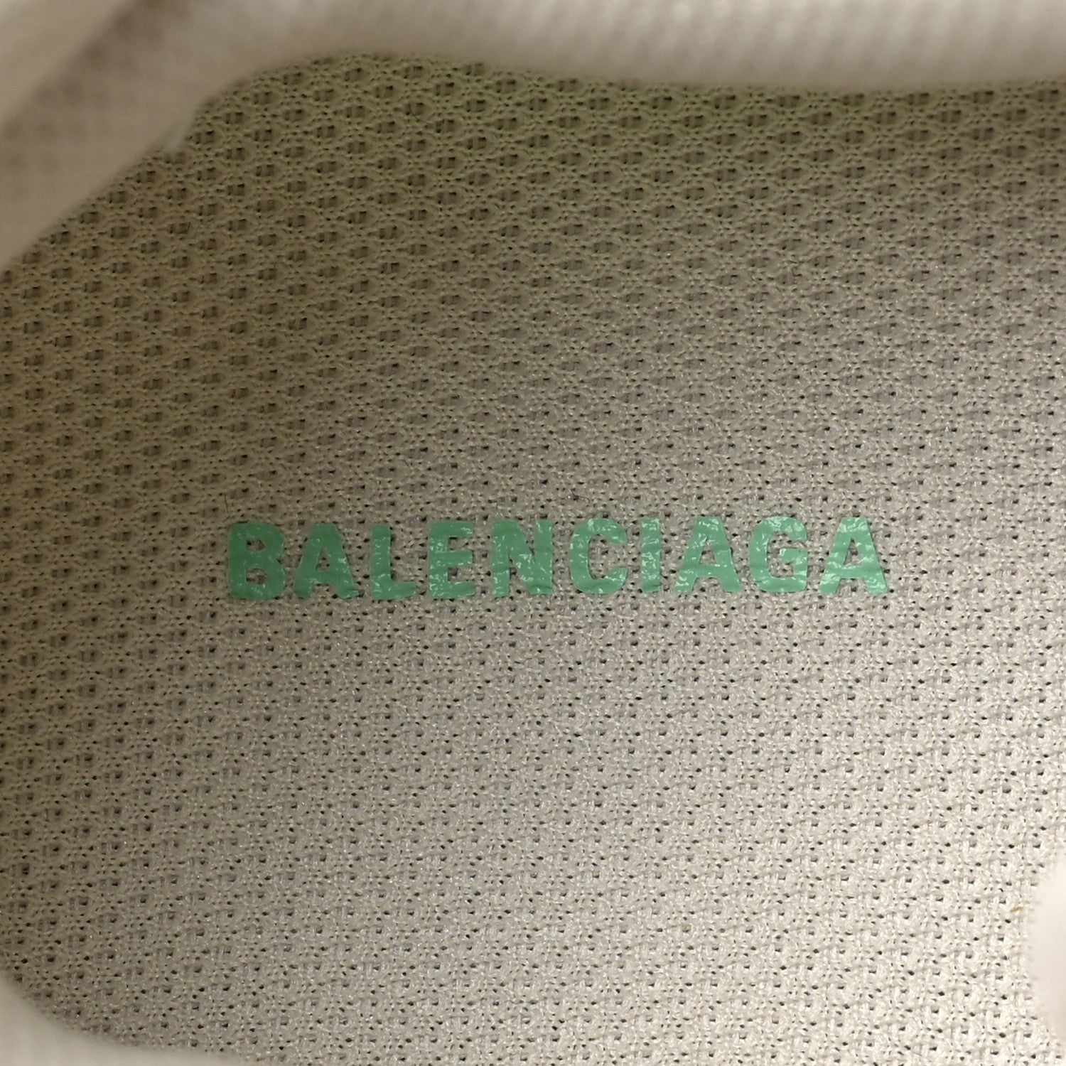 Balenciaga Rubber Mesh Tri-Color Womens Track.2 Open Sneakers 38 Mint Light Beige Grey 8 of 8