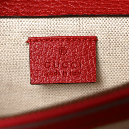 Gucci Dollar Calfskin Swarovski Crystal Small Dionysus Shoulder Bag Hibiscus Red 7 of 10