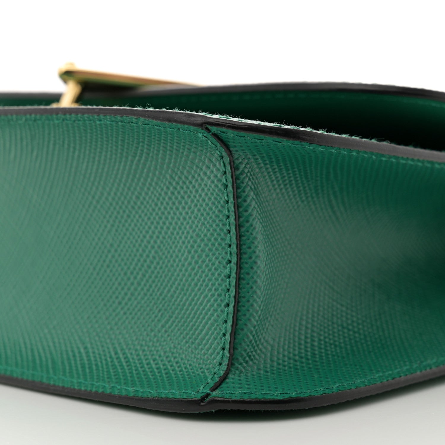 Prada Saffiano Cuir Triangle Embleme Flap Shoulder Bag Mango 10 of 12
