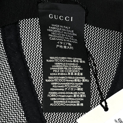 Gucci X SEGA Calfskin GUCCY Stars Baseball Hat L Black Gold 9 of 9