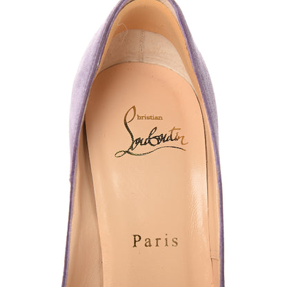 Christian Louboutin Suede Troca 140 Pumps 35.5 Parme 8 of 9