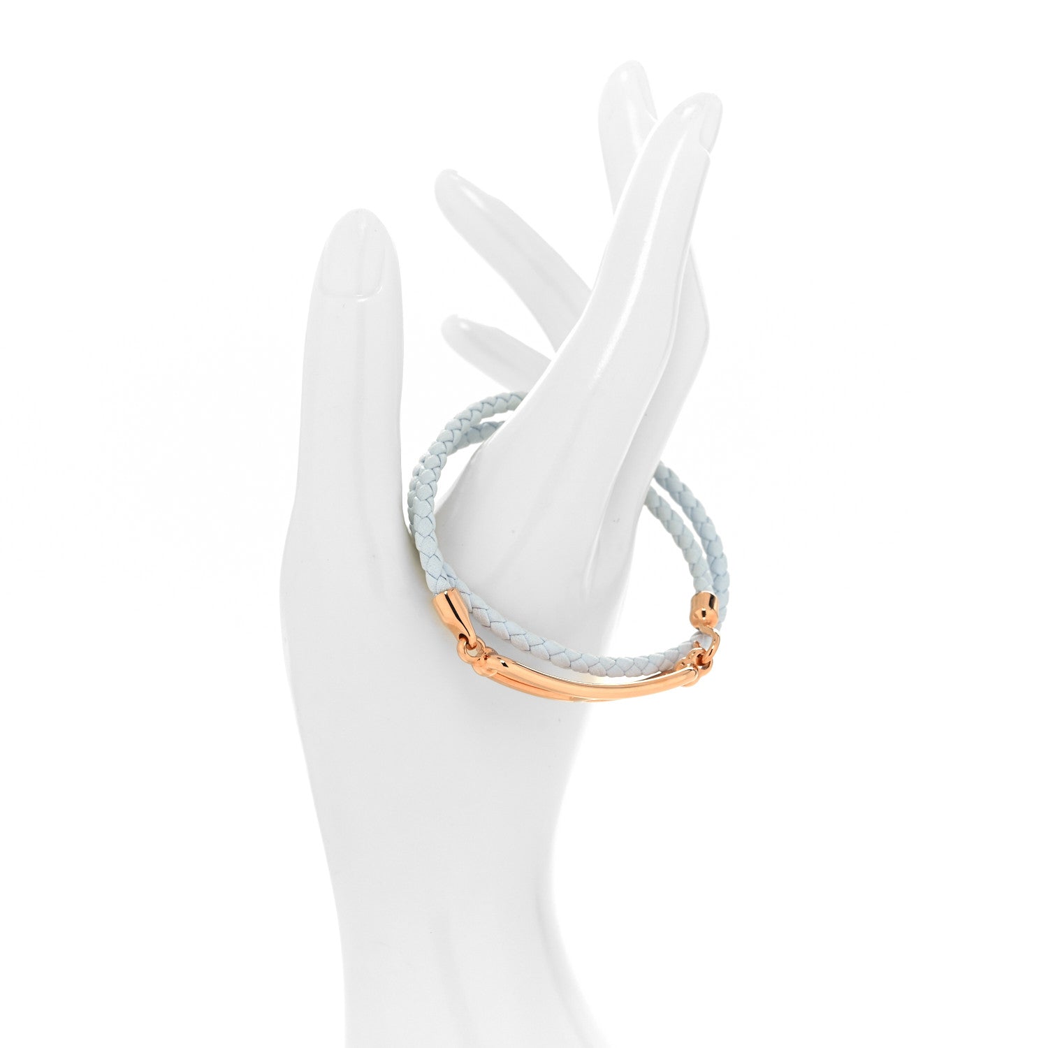 Hermes Swift Roulis Double Tour Bracelet T3 Bleu Brume 2 of 4
