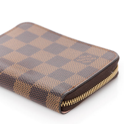 Louis Vuitton Damier Ebene Zippy Coin Purse Rose Ballerine 10 of 10