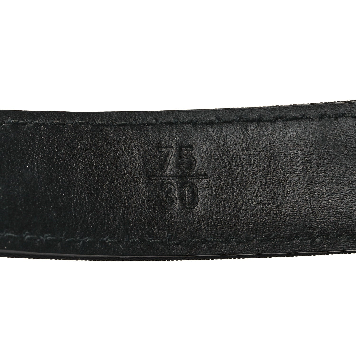 Chanel Lambskin Crystal Baguette Logo Belt 75 30 Black 6 of 7