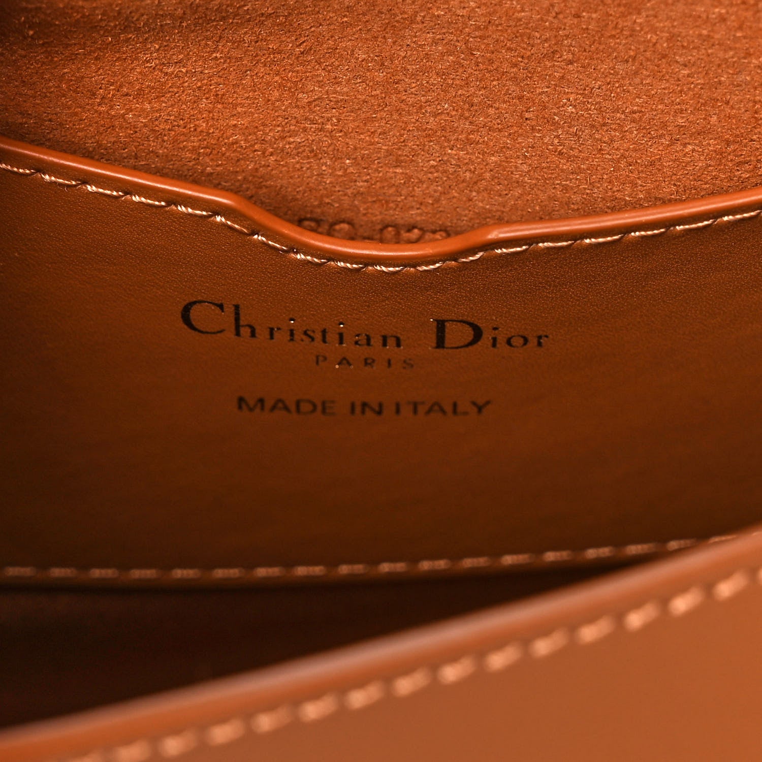 Christian Dior Box Calfskin Medium Bobby Flap Dark Tan 6 of 10