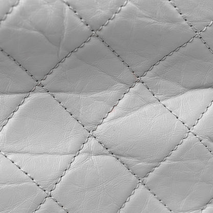 Chanel Aged Calfskin Quilted Medium Gabrielle Hobo Light Grey 10 of 11
