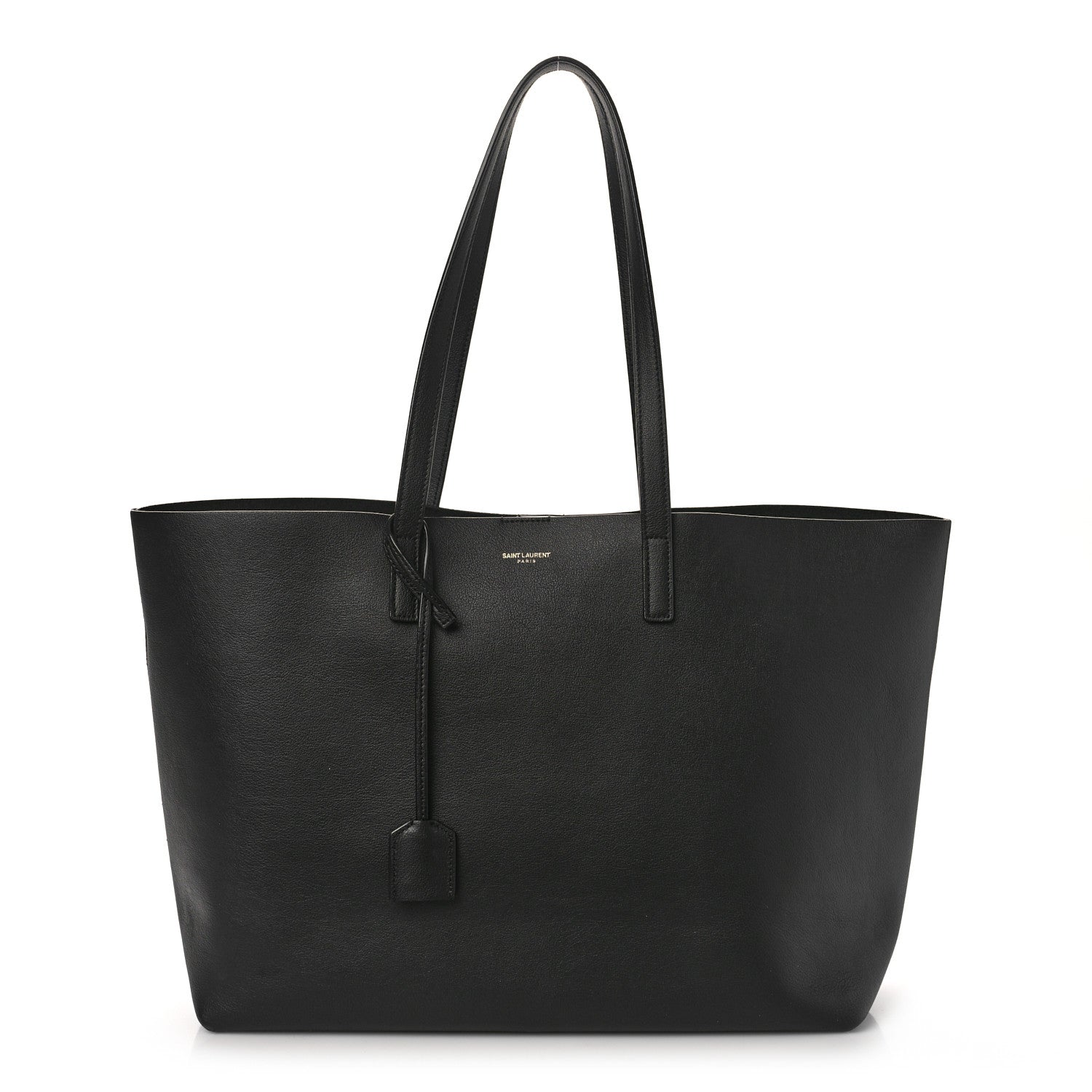 Saint Laurent Calfskin Large Shopping Tote Black 2 of 11