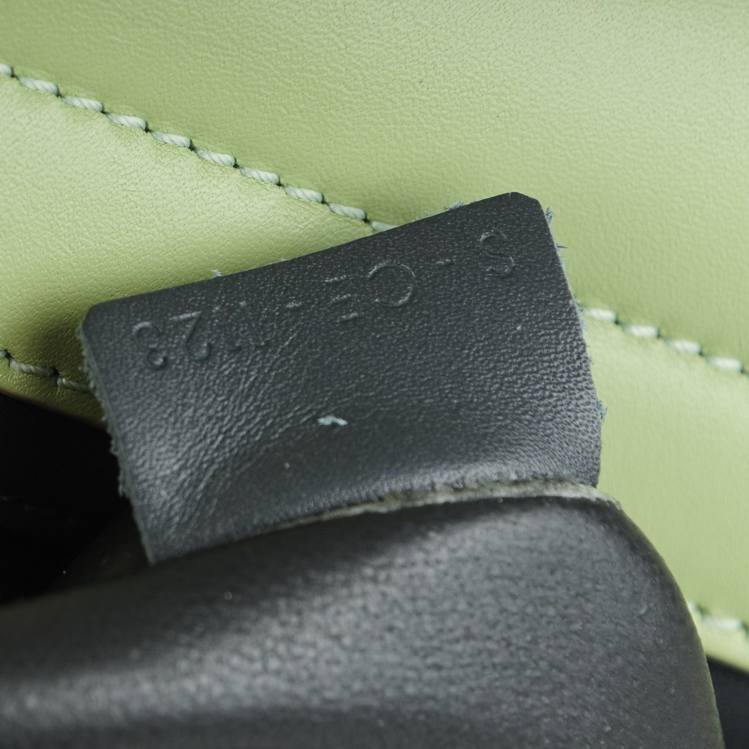 Celine Smooth Calfskin Medium Tri-Color Trapeze Pistachio 8 of 8