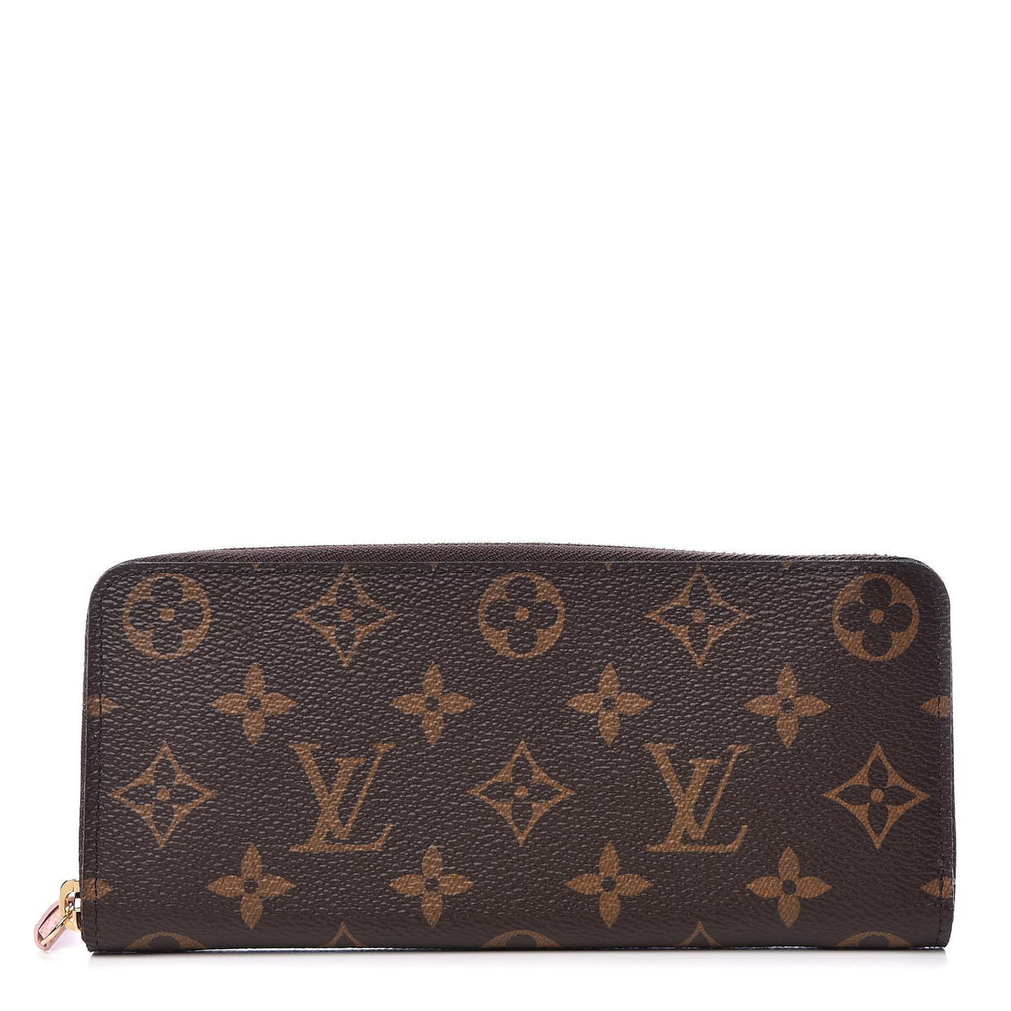 Monogram Clemence Wallet Rose Ballerine