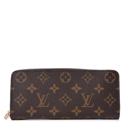 Louis Vuitton Monogram Clemence Wallet Rose Ballerine 1 of 8